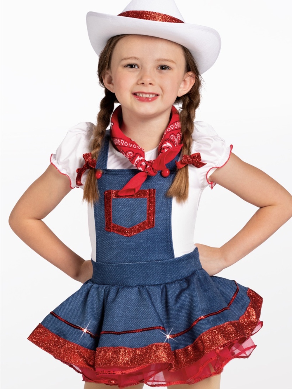 Weissman Red & Blue Cowgirl Pinafore Costume - NO HAT